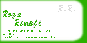 roza rimpfl business card
